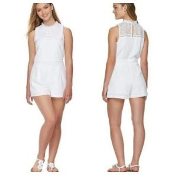 Disney Alice in Wonderland Through the looking glass White Lace Romper - Picture 6 of 13